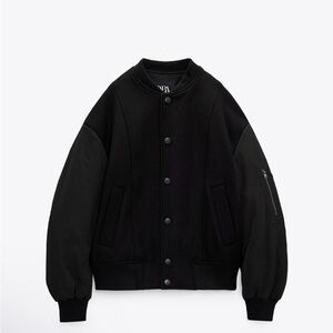 Zara zipper combination bomber